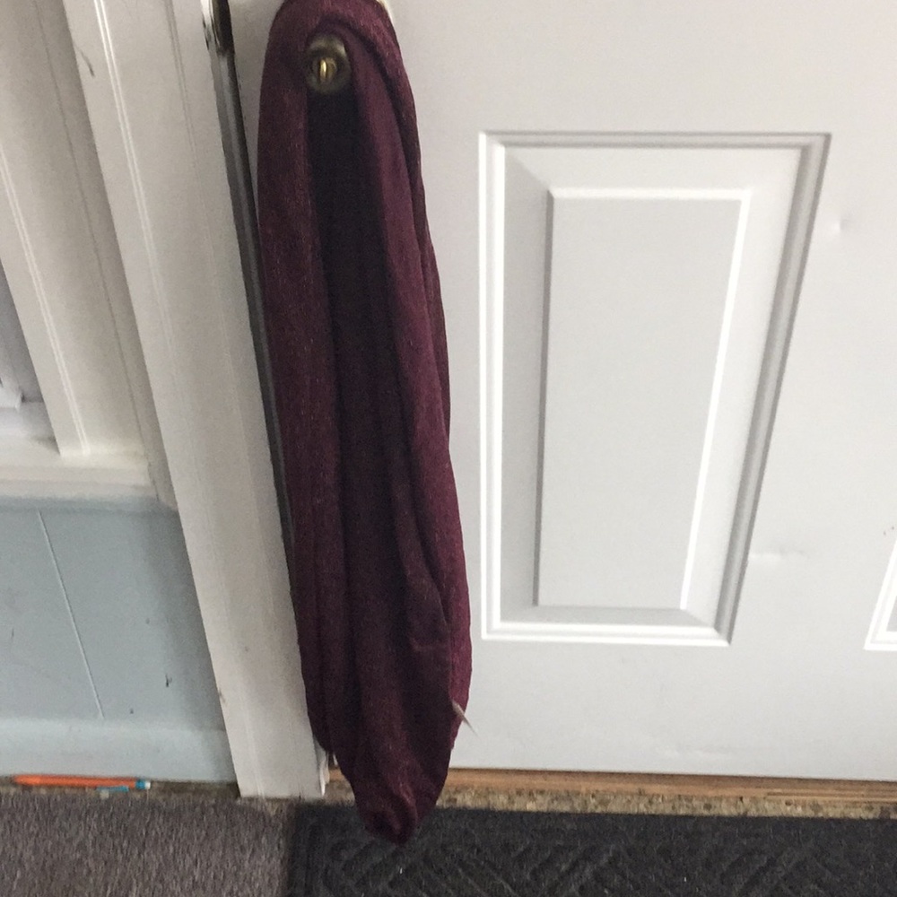 Wine colored sparkly scarf